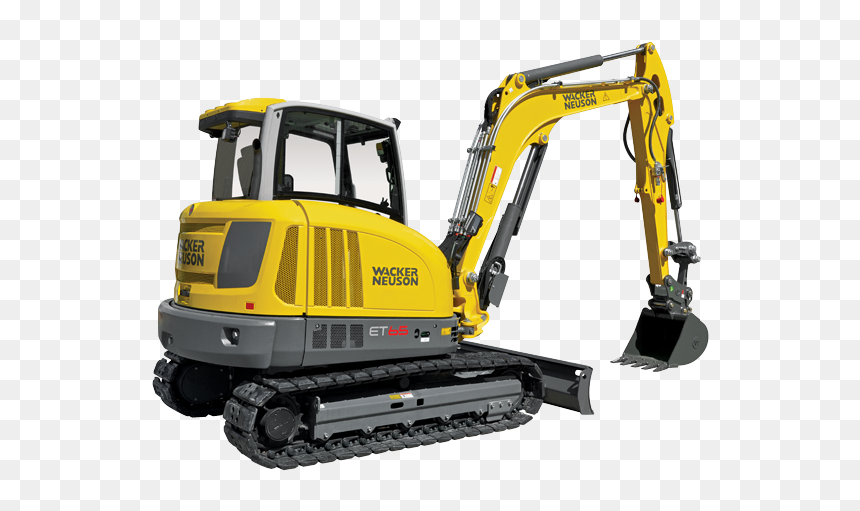 Excavator Png - Wacker Neuson 8 Ton Excavator, Transparent Png - excavator png