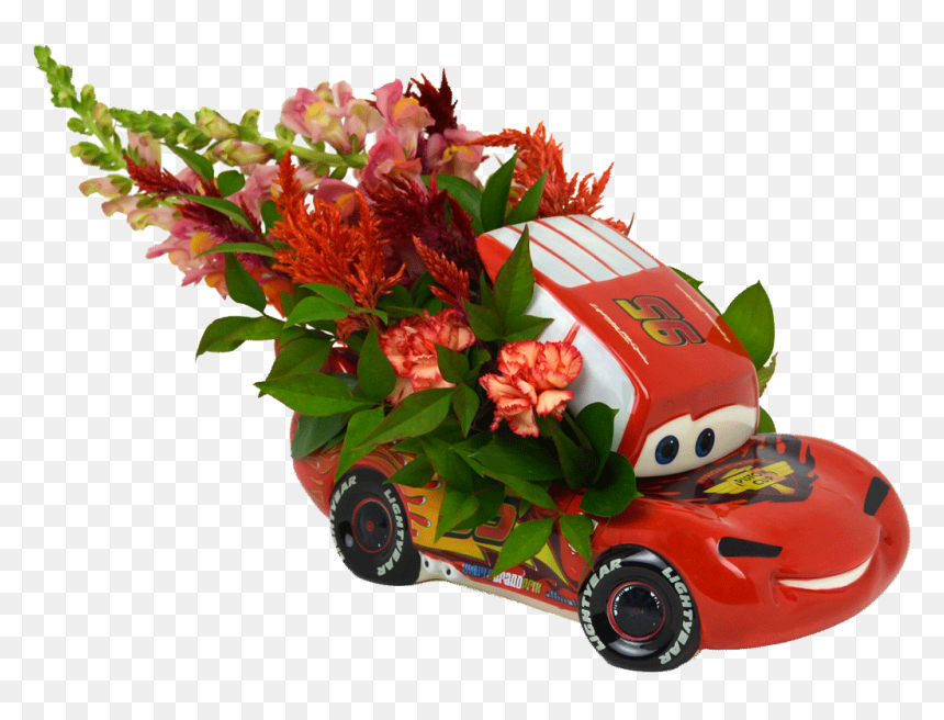 Cars With Flowers - Cars Flowers, HD Png Download - disney cars png