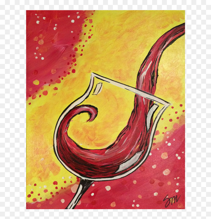 “wine Splash” - Modern Art, HD Png Download - wine splash png