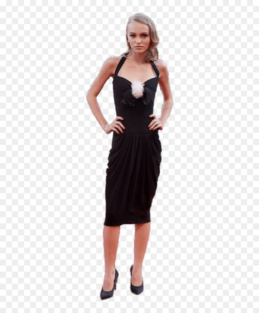 Lily Rose Depp Black Dress Clip Arts - Melissa The Broken Vow, HD Png Download - johnny depp png
