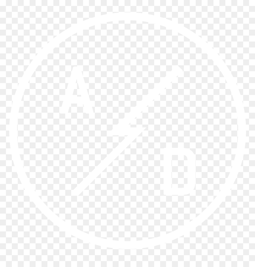 A D White Lightning Bolt - Circle, HD Png Download - white lightning bolt png