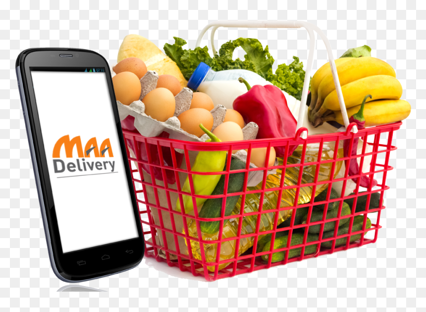 Grocery Basket Png - Compras De Mercado Png, Transparent Png - grocery png