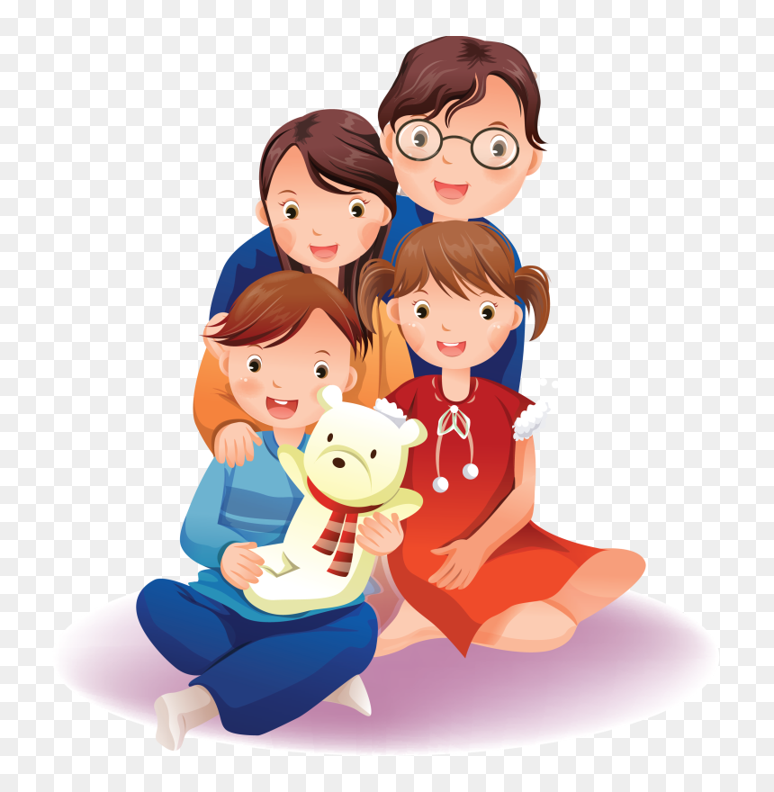 17 Best Images About Family On Pinterest - Daughter And Son Clipart, HD Png Download - family clipart png