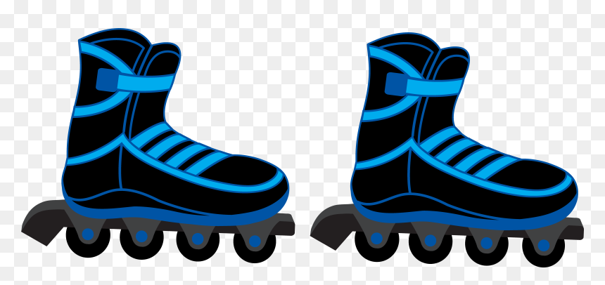 Rollerblade Clipart, HD Png Download - roller skates png