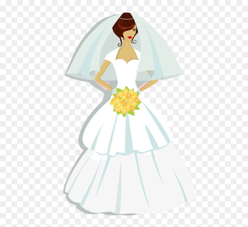 Bride, HD Png Download - wedding veil png
