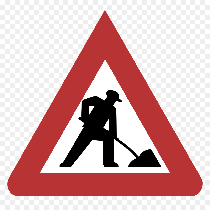 Road Signs In Latvia, HD Png Download - construction sign png