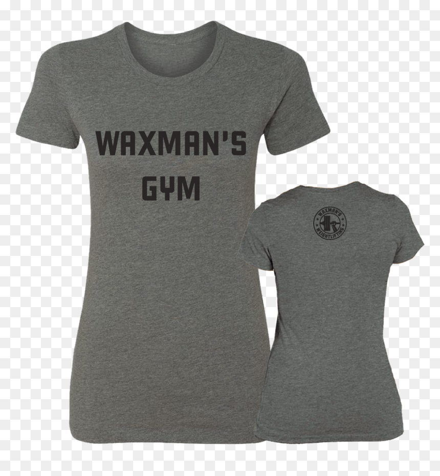 White Gym T Shirt Womens - Active Shirt, HD Png Download - white t shirt template png