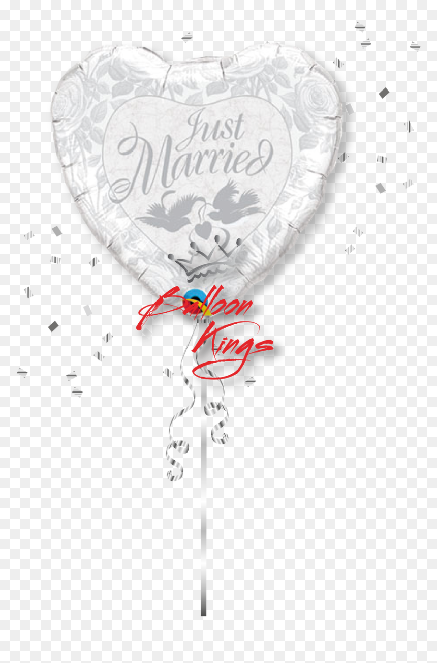 Just Married Two Doves - Heart, HD Png Download - just married png