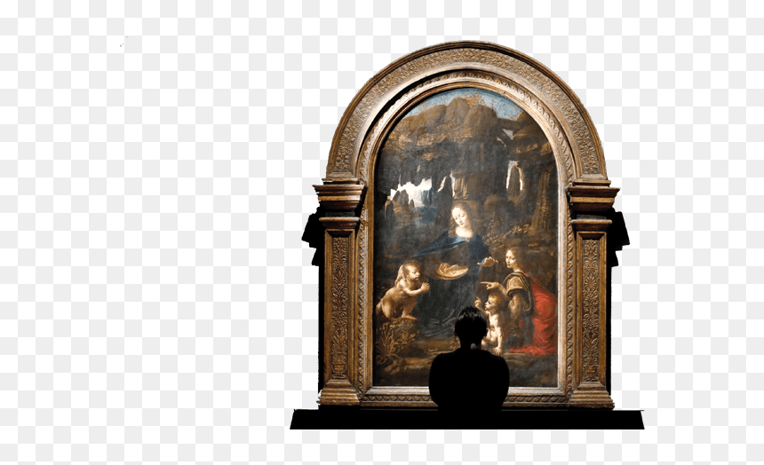 Madonna Of The Rocks, HD Png Download - mona lisa png
