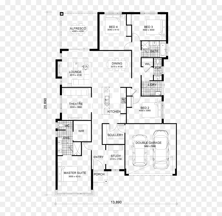 Mystique , Png Download - Single Storey Hamptons Style Floor Plans, Transparent Png - mystique png