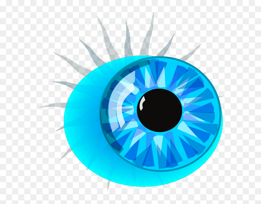 Eye Svg Clip Arts - Blue Anime Eye Transparent, HD Png Download - blue eye png