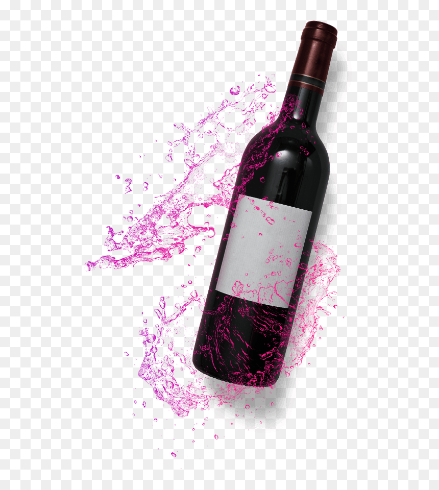 Wine Bottle, HD Png Download - wine splash png