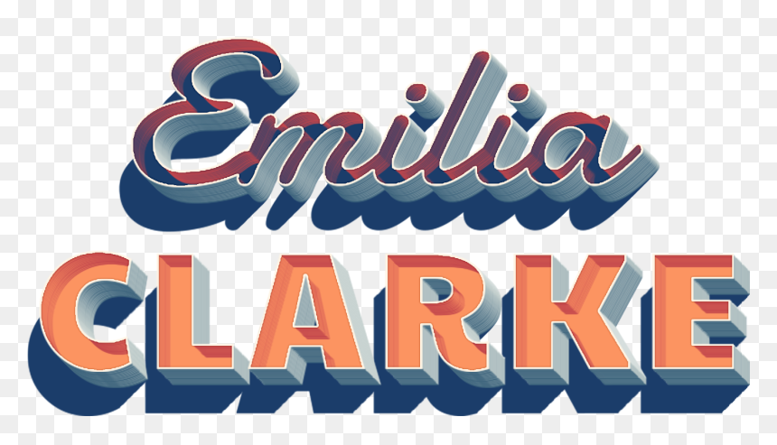 Emilia Clarke Name Logo Png - Graphic Design, Transparent Png - emilia clarke png