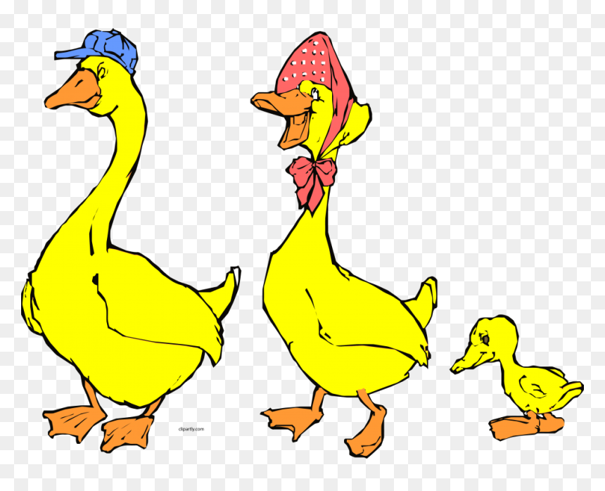 Duck Family Clipart, HD Png Download - family clipart png