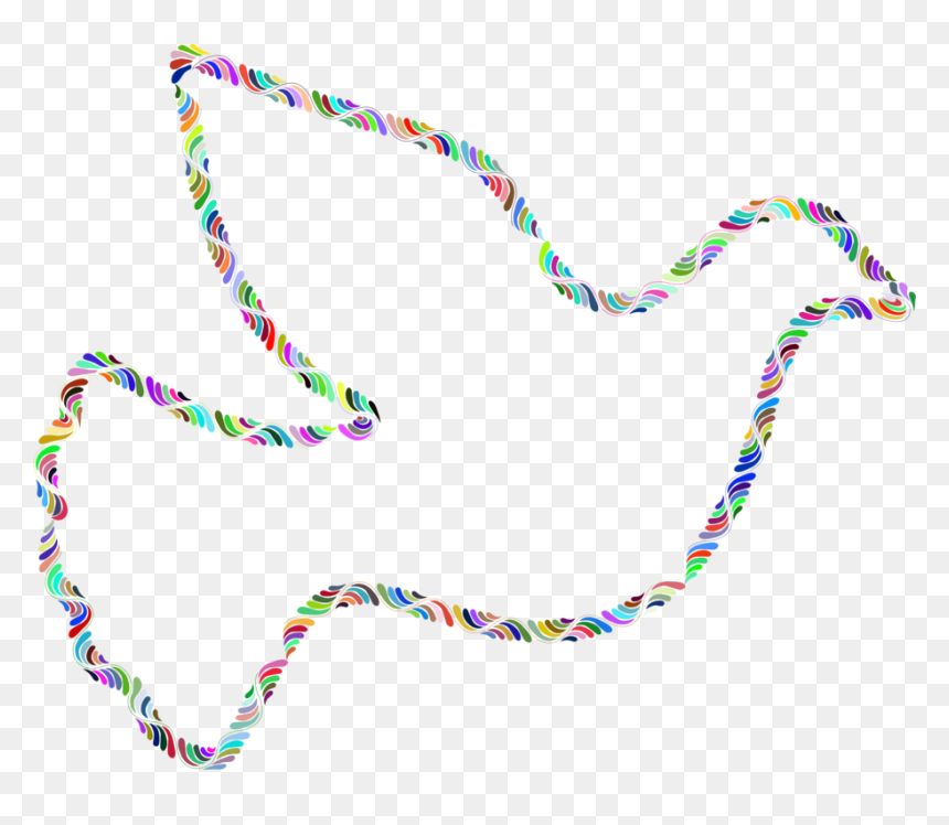 Fashion Accessory,jewellery,body Jewelry - Colorful Dove Png, Transparent Png - dove clipart png