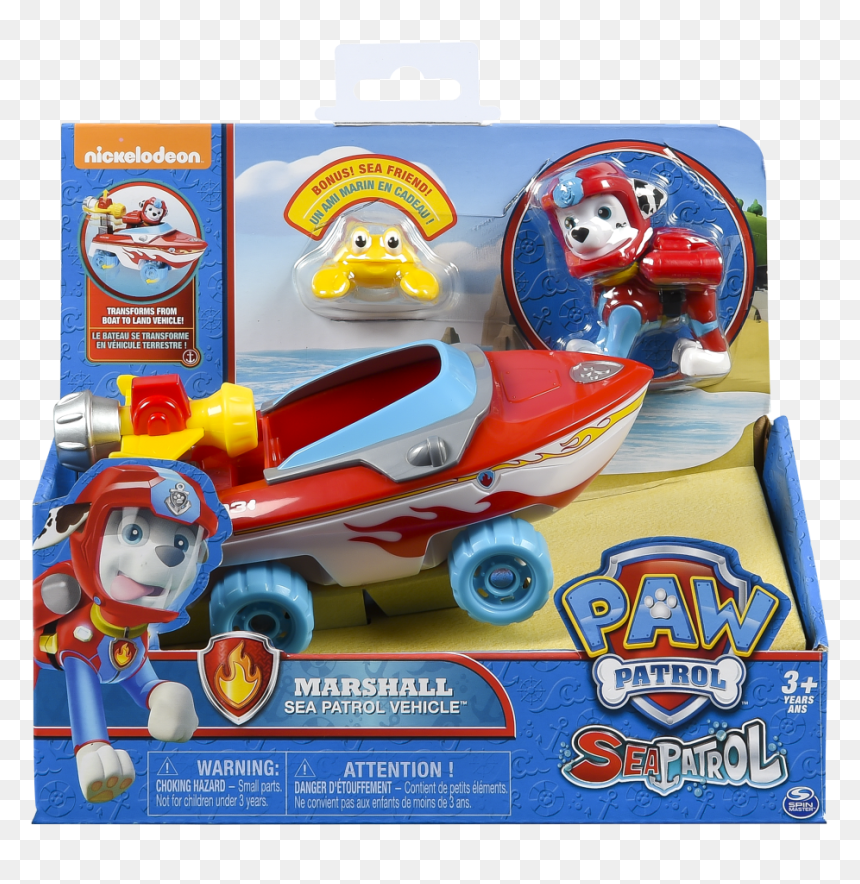 Paw Patrol Ryder - Marshall Sea Patrol Vehicle, HD Png Download - paw patrol ryder png