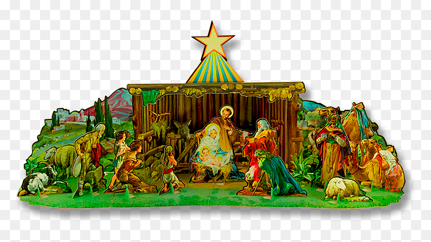 Transparent Crib Png - Cut Out Christmas Nativity, Png Download - crib png