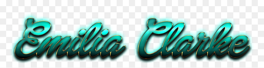 Emilia Clarke Beautiful Letter Png Name - Calligraphy, Transparent Png - emilia clarke png