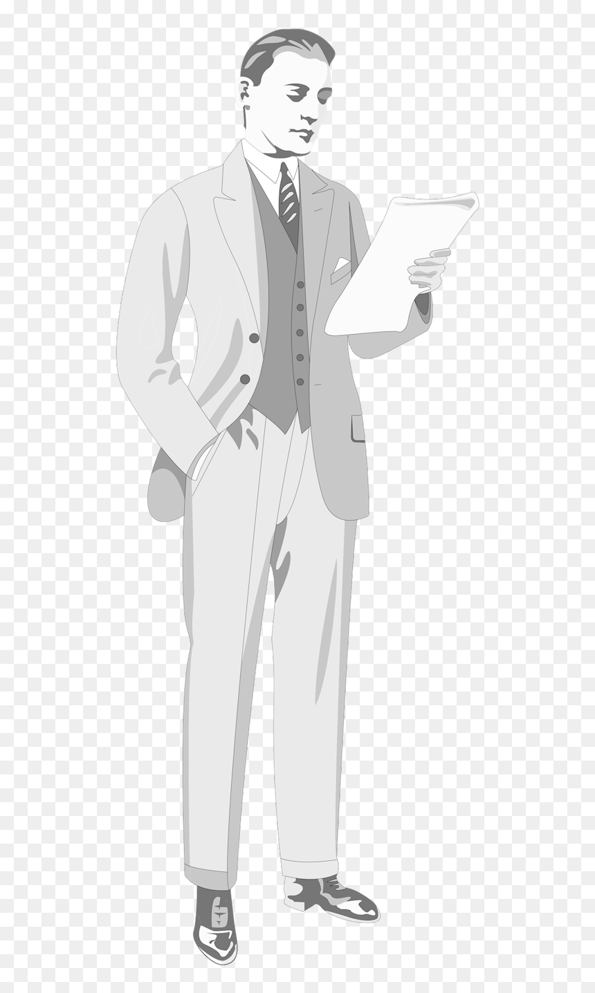 Three-piece Suits, HD Png Download - man in a suit png