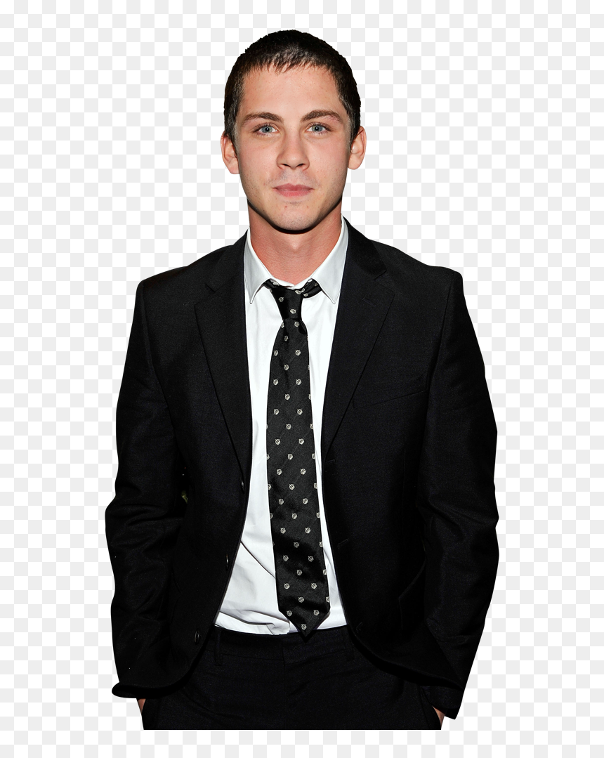 Logan Lerman In Suit Png Image - Brooks Brothers Red Fleece Tie, Transparent Png - man in a suit png