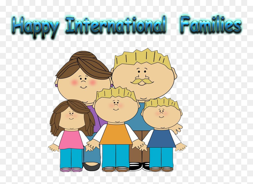 Happy International Families Clipart - Colossians 3 13 Kids, HD Png Download - family clipart png