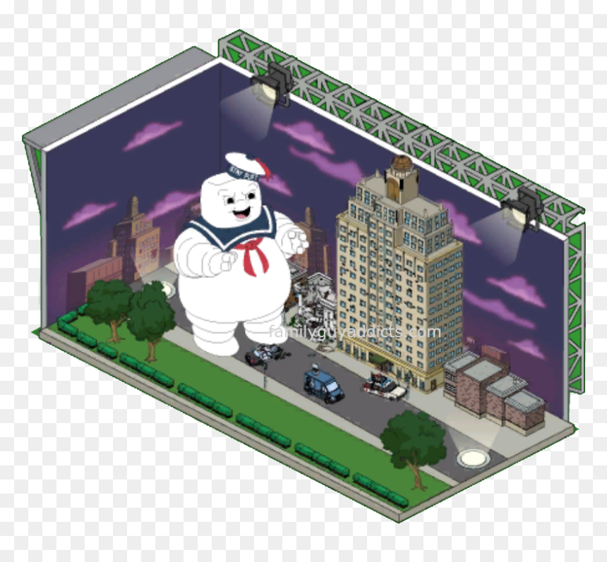 Family Guy Quest For Stuff Ghostbusters , Png Download - Cartoon, Transparent Png - nyc skyline silhouette png