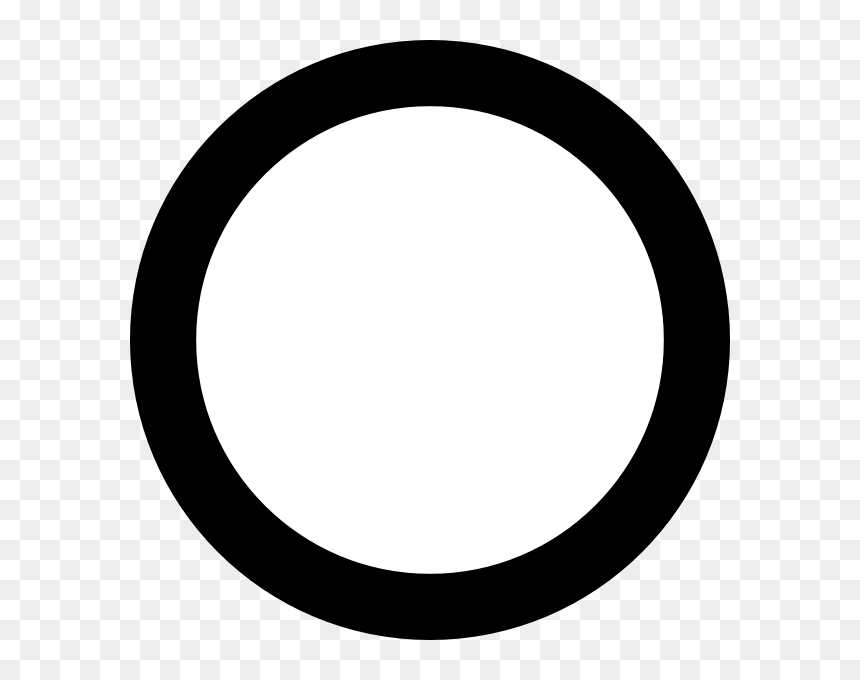 Radiobutton Unchecked Sm Clip Art At Clker - Black Circle Clipart, HD Png Download - subscribe button png transparent