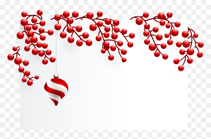 Christmas Blank Template Png Clipart Image - Red Christmas Decorations Png, Transparent Png - christmas light clipart png