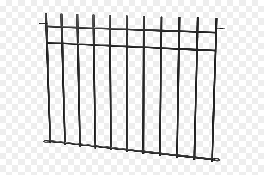 Metal Pool Fence Bunnings, HD Png Download - metal fence png