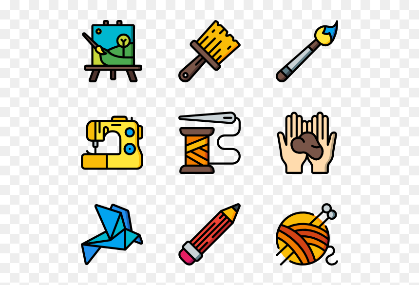 Arts And Crafts Icon, HD Png Download - crafts png