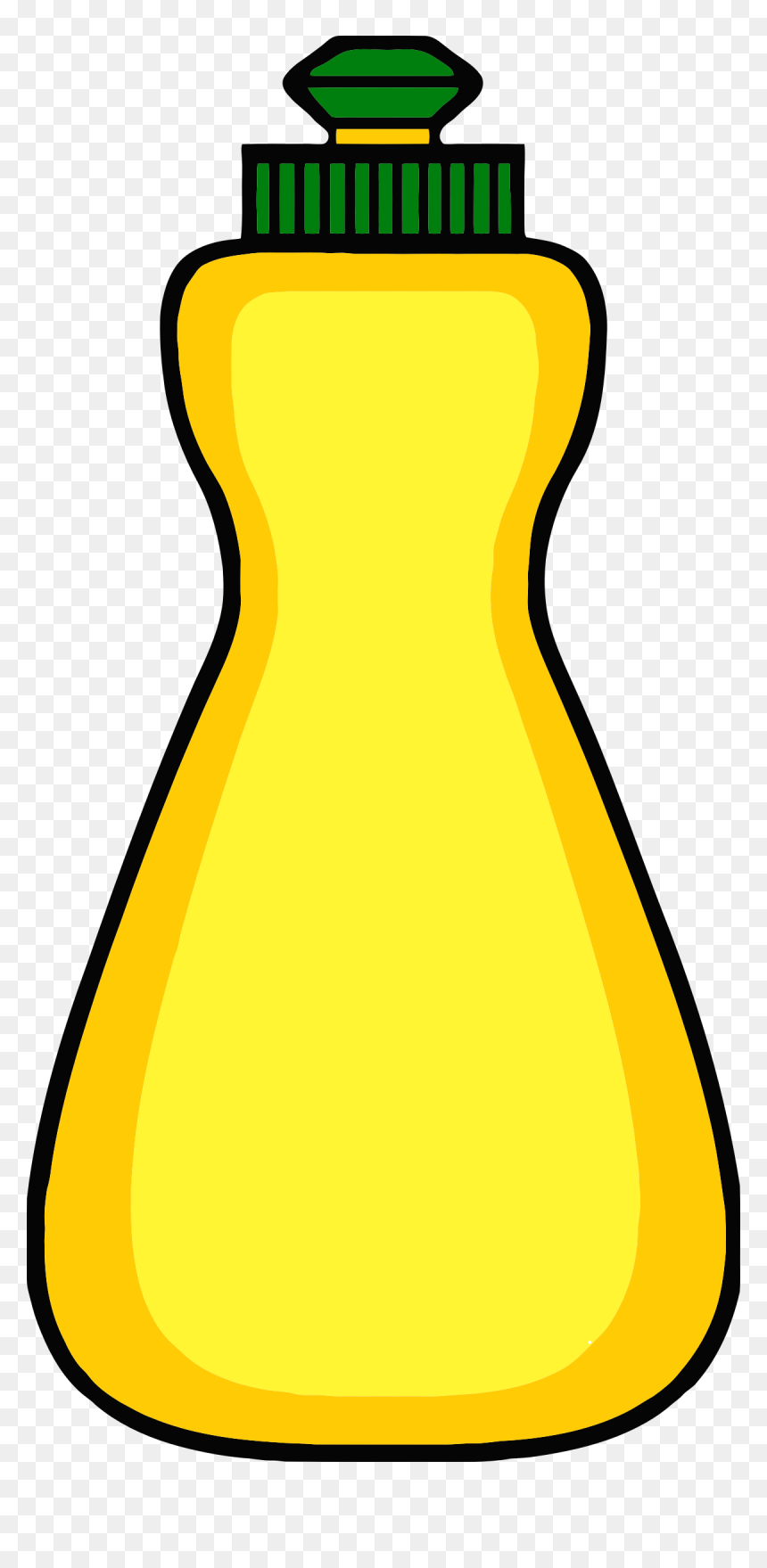 Dish Detergent Bottle Big - Dishwashing Liquid Clipart, HD Png Download - soap suds png