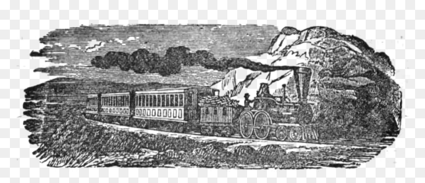 The Chesapeake And Ohio Advertised Its Route Through - Baltimore And Ohio Railroad 1836, HD Png Download - train tracks png
