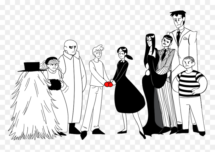 The Addams Family Character Png Clipart - Addams Family Wednesday 2019, Transparent Png - family clipart png