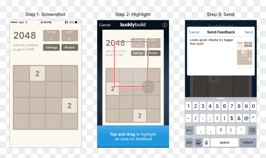 Phone Feedback - Buddybuild Ios Feedback, HD Png Download - feedback png
