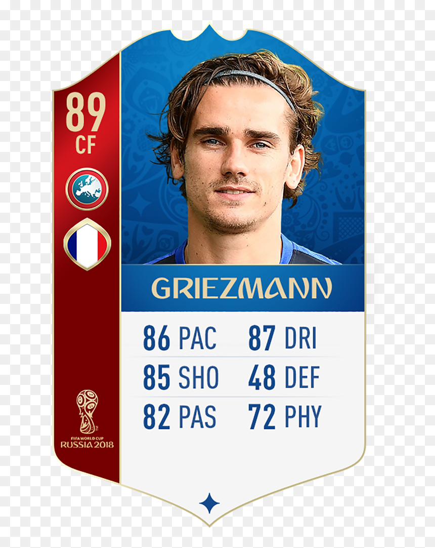 Fifa 18 World Cup France Griezmann - Fifa 18 World Cup Ronaldo, HD Png Download - world cup 2018 png