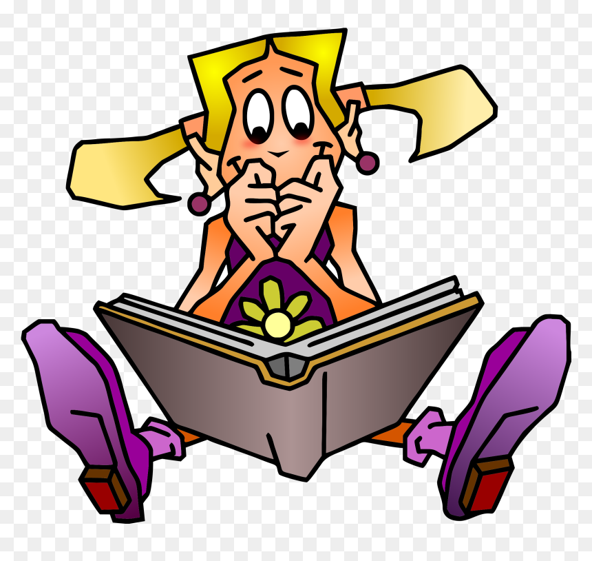 More From My Site - Reader Clip Art, HD Png Download - studying png