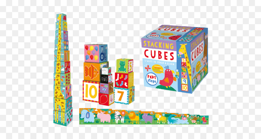 Foot Steps Stacking Cubes, HD Png Download - foot steps png
