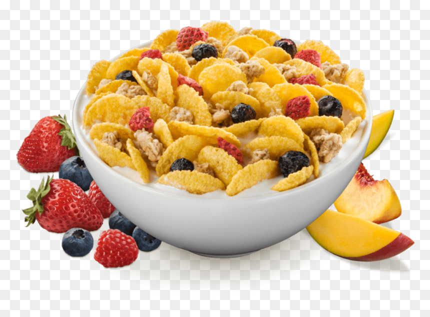 Bowl Of Flakes@2x-8, HD Png Download - bowl of cereal png