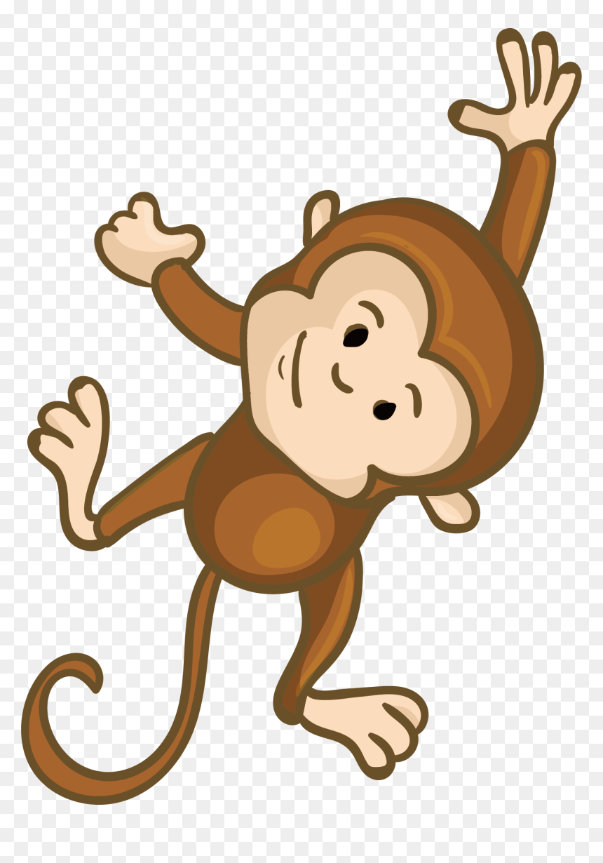 Monkey Clip Art - Transparent Monkeys Clipart, HD Png Download - cartoon monkey png