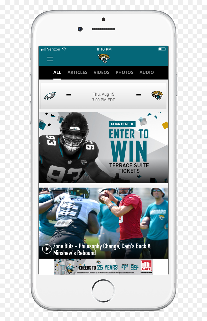 Iphone, HD Png Download - jacksonville jaguars logo png