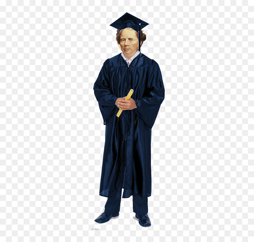 Blue Cap And Gown, HD Png Download - cap and gown png