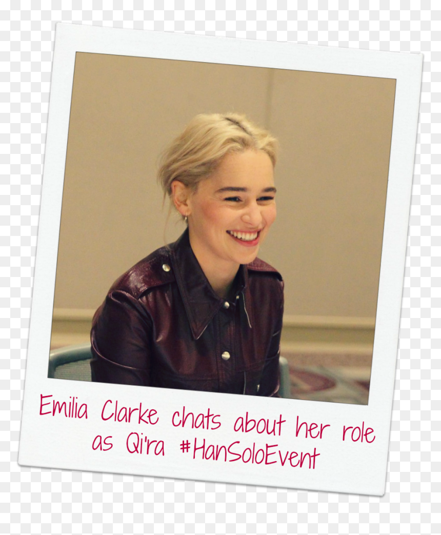 Emilia Clarke Qi"ra , Png Download - Emilia Clarke Drinking, Transparent Png - emilia clarke png