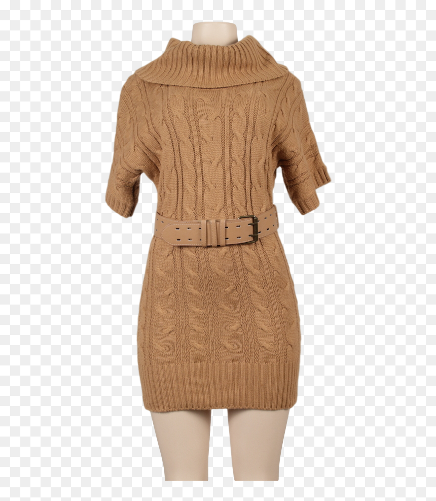 Forever 21 Boutique Belted Sweater Dress - Day Dress, HD Png Download - forever 21 logo png