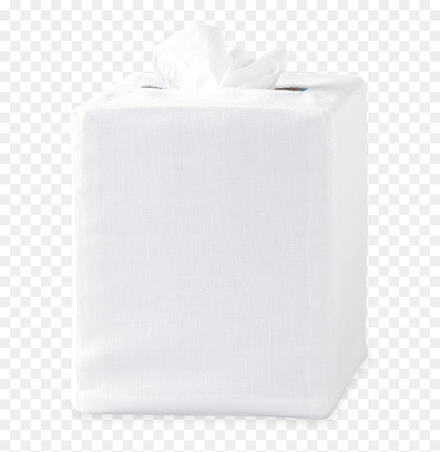 White Linen Tissue Box, HD Png Download - tissue png
