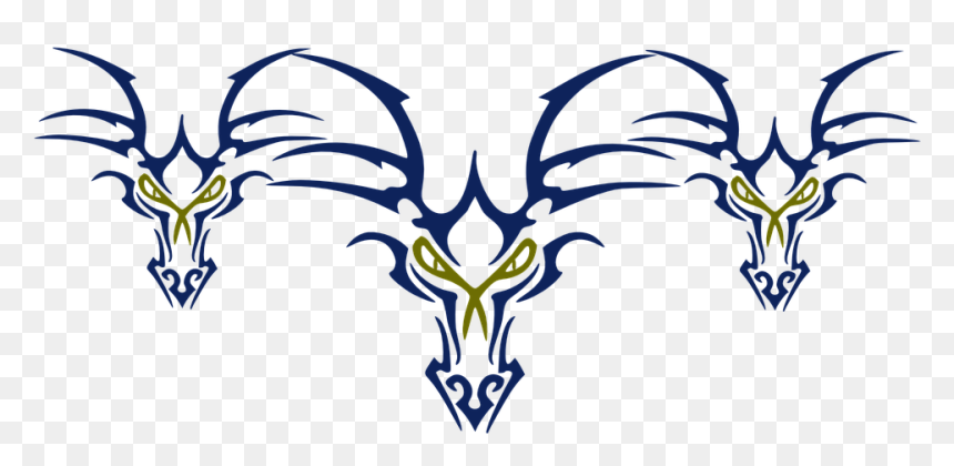Simple Easy Dragon Tattoo, HD Png Download - tribal design png