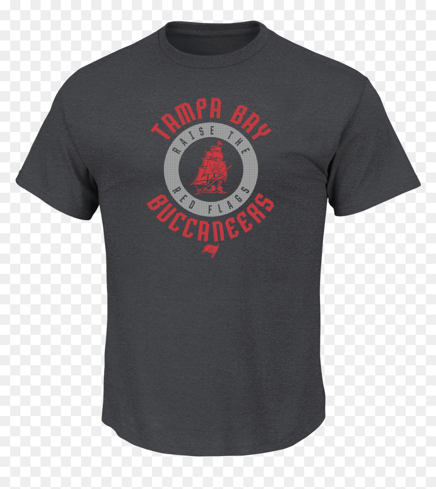 Majestic Buccaneers Men"s Charcoal Keep Score Tee By - T-shirt, HD Png Download - super bowl 50 png