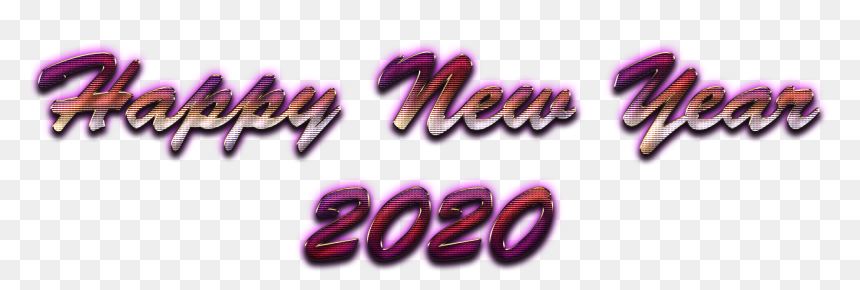 Happy New Year 2020 Png Transparent Image - Png Transparent 2020 Png Purple, Png Download - happy new year png transparent