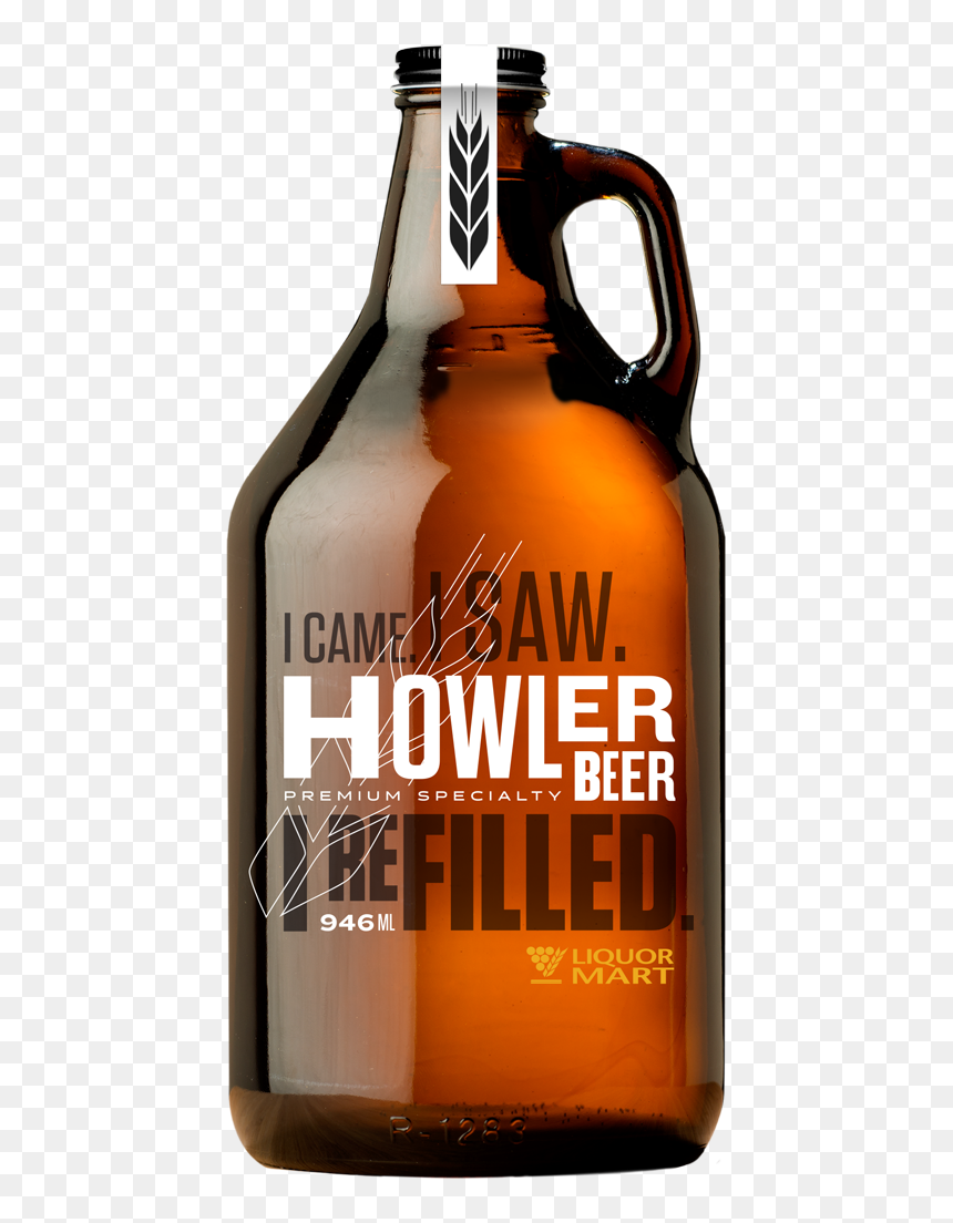 Howler Empty Bottle - Glass Bottle, HD Png Download - empty bottle png