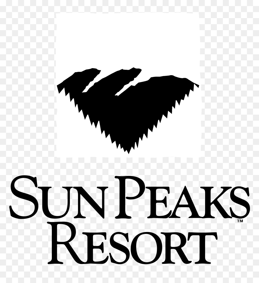 Sun Peaks Resort Logo Black And White - Poster, HD Png Download - black sun png