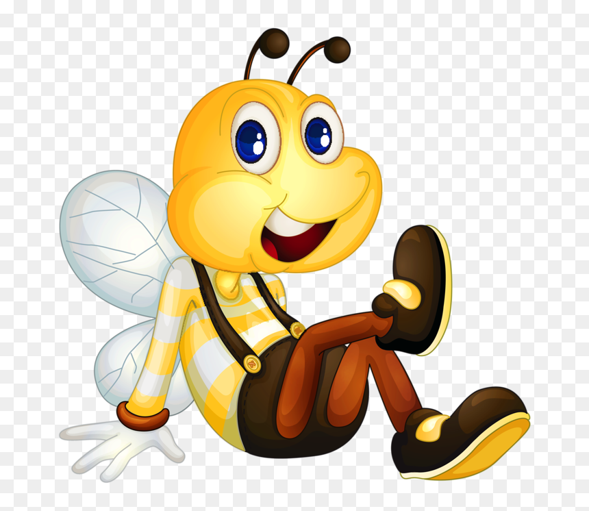 Bee Clipart, Ruche, Cute Bee, Clip Art - Border Frame Photo Cartoon, HD Png Download - cute bee png